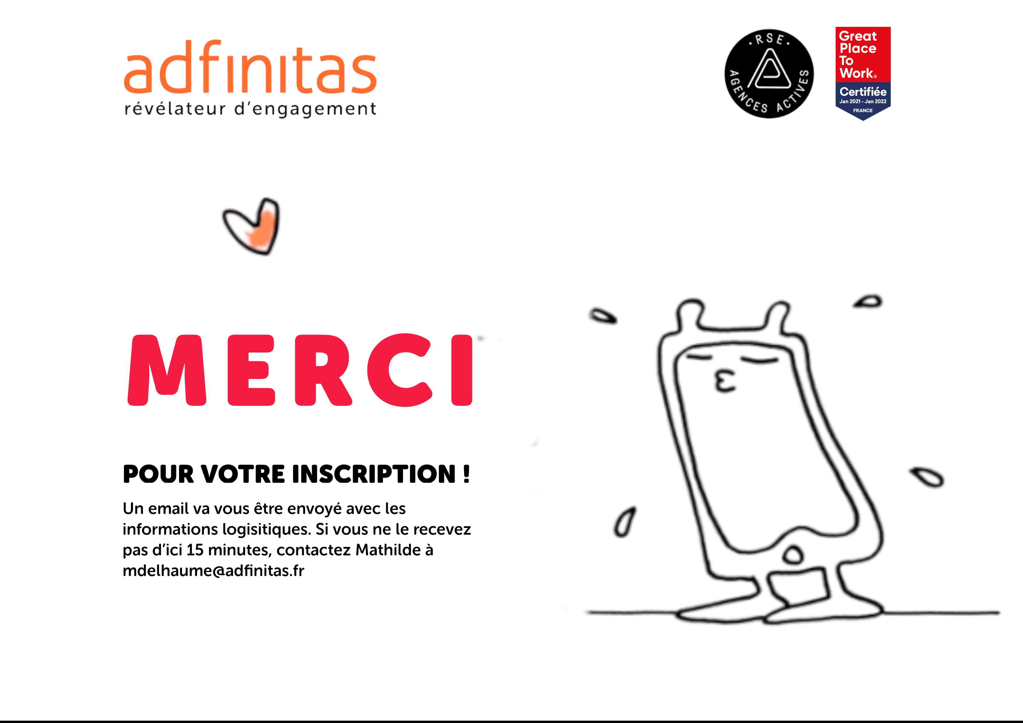 Adfinitas - Merci de votre inscription
